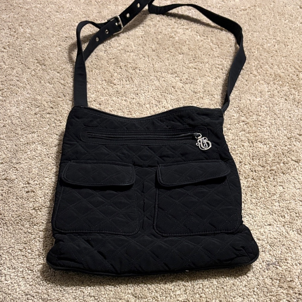 Vera Bradley Black Quilted Crossbody Bag